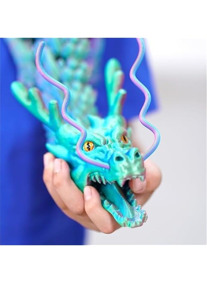 23.6inch Super Large 3D Printed Dragon Models,Flexible Joint Animal lacertid Figurines, 3D Printing Stuff Cheap,Stress Relief, Fidget restlessness, ADHD Toys, Surprise Fantasy Gifts (23.6inch) - Image 4