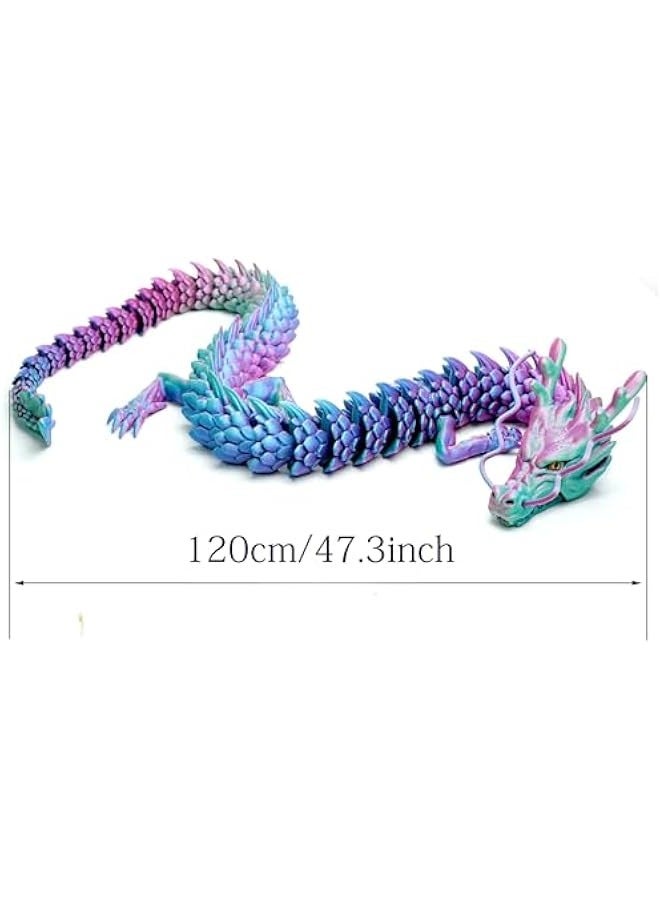 23.6inch Super Large 3D Printed Dragon Models,Flexible Joint Animal lacertid Figurines, 3D Printing Stuff Cheap,Stress Relief, Fidget restlessness, ADHD Toys, Surprise Fantasy Gifts (23.6inch) - Image 5