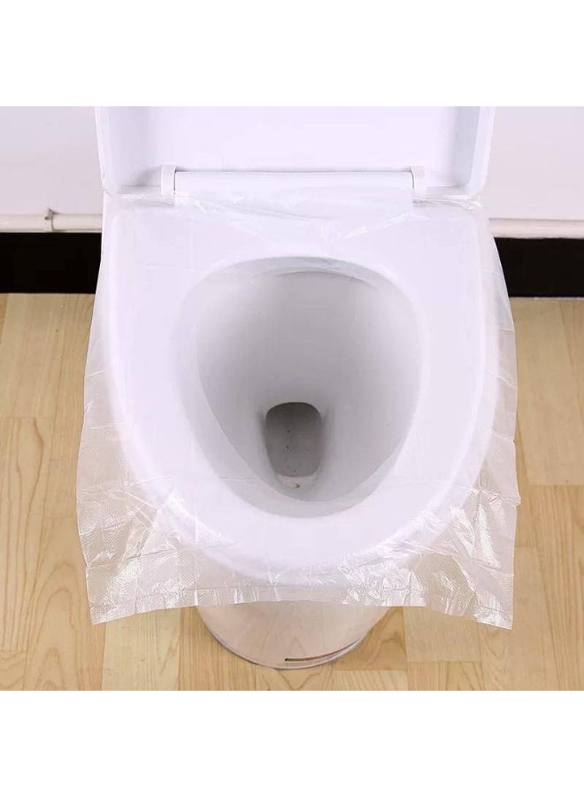 50PCS Disposable Waterproof Toilet Seat Covers, Portable Travel WC Seat Cushions with Individual Packaging - Image 2