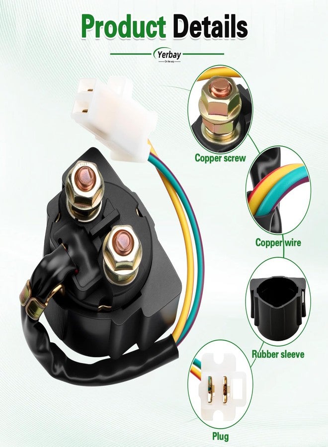 Yerbay Starter Solenoid Relay for Honda TRX200 Fourtrax 1984 / TRX300 Fourtrax 1988 1989 1990-2000 - Image 3