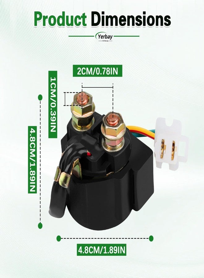 Yerbay Starter Solenoid Relay for Honda TRX200 Fourtrax 1984 / TRX300 Fourtrax 1988 1989 1990-2000 - Image 2