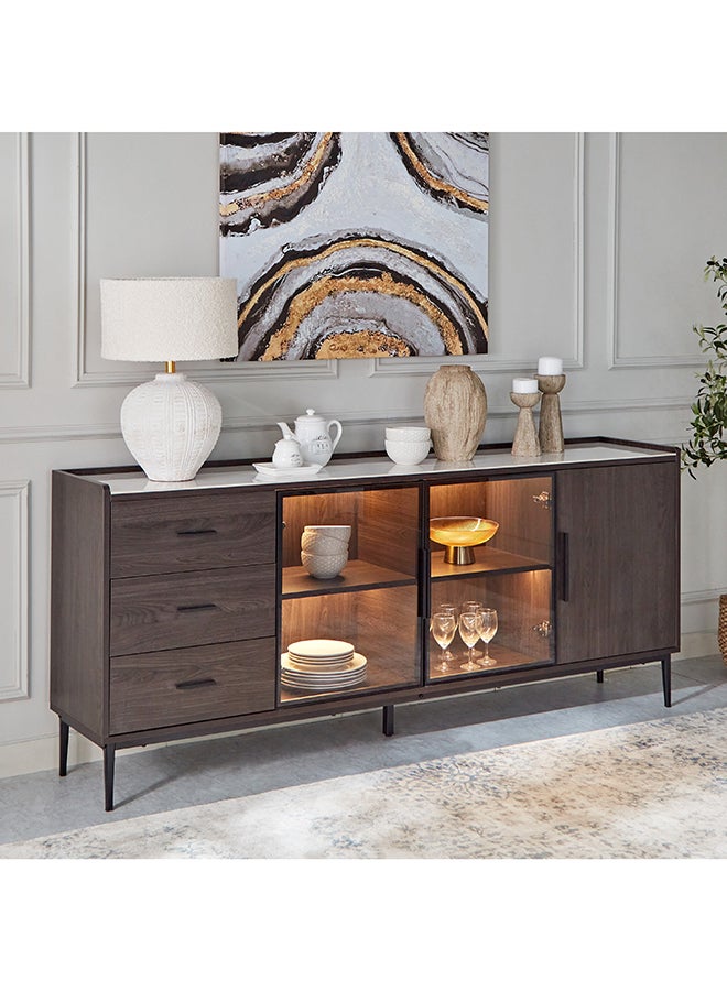 Home Box خزانة جانبية من حجر لوسينا المصهور - Image 1