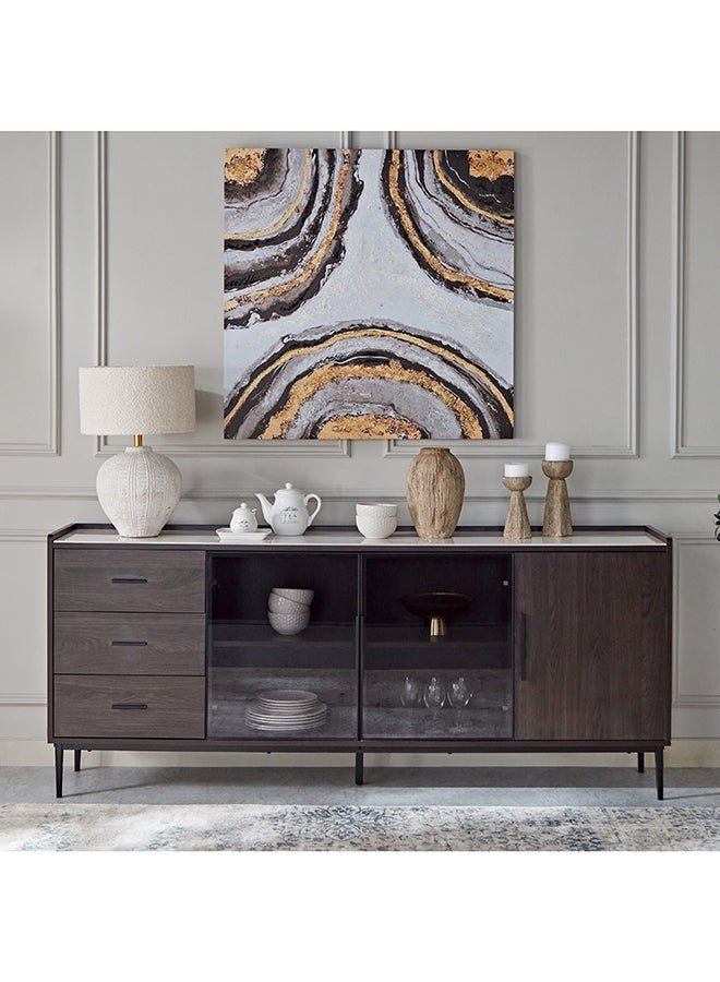 Home Box خزانة جانبية من حجر لوسينا المصهور - Image 3