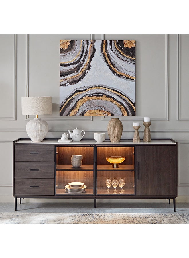 Home Box خزانة جانبية من حجر لوسينا المصهور - Image 2