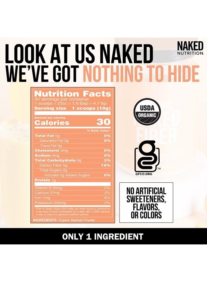 NAKED nutrition Naked Fiber Organic Baobab Powder Fiber Supplement - Image 4