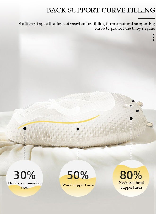 DUNISO Baby Nest Pod for Newborn Bear Design Dot Baby Lounger Sleep Bed Portable Infant Sleeping Nest for Co-Sleeping 0-12 Months Breathable Cotton Baby Bassinet, Newborn Essentials - Image 4