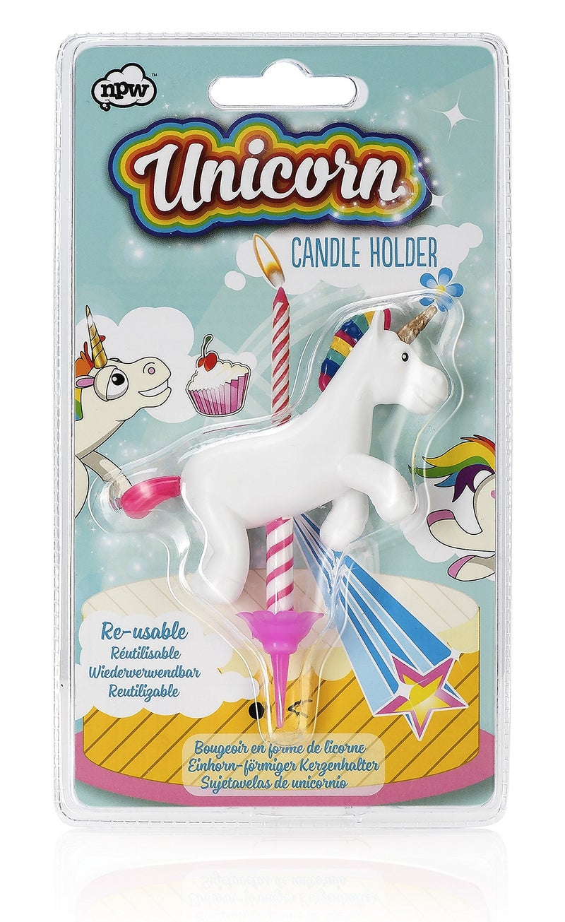 NPWUSA Novelty Unicorn Birthday Candle Holder