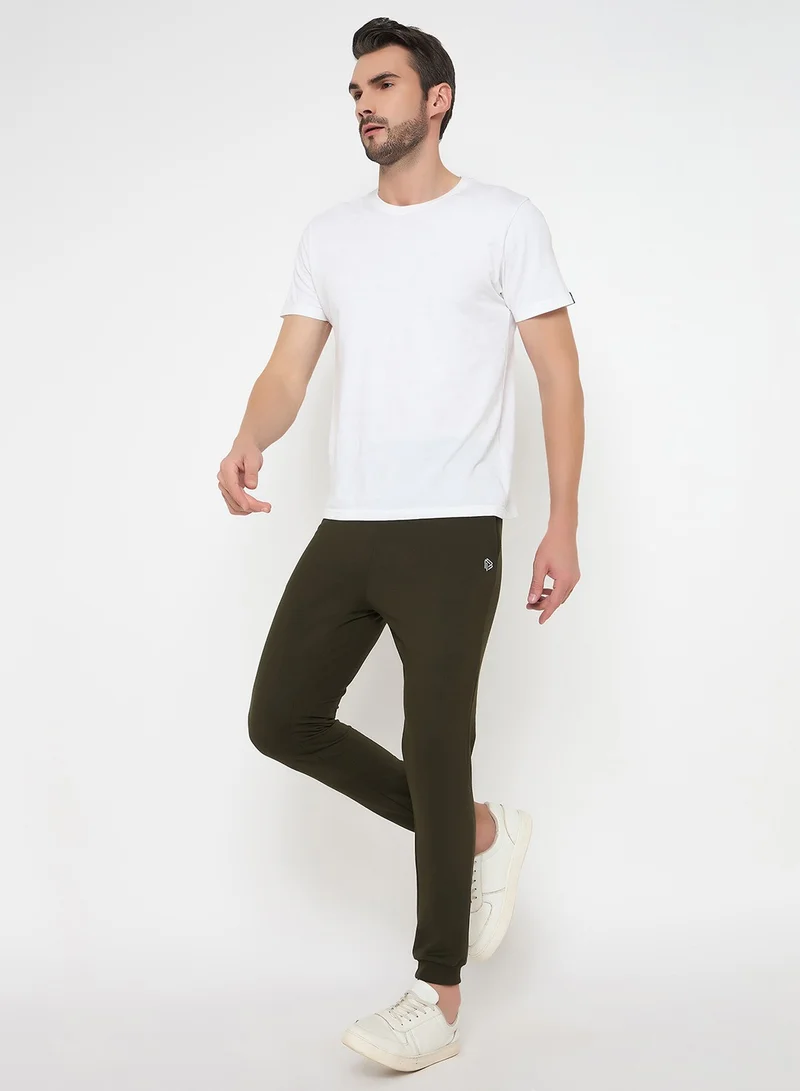 John Players John Players Joggers in Dark Green - Cotton