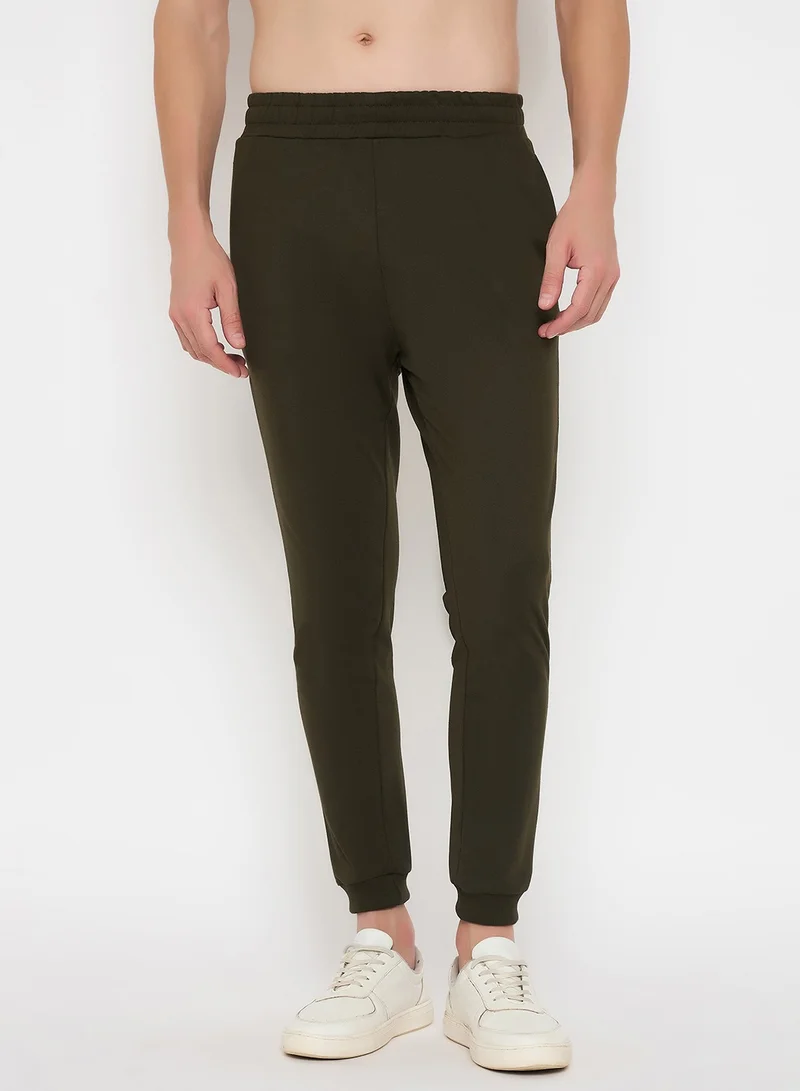 John Players John Players Joggers in Dark Green - Cotton
