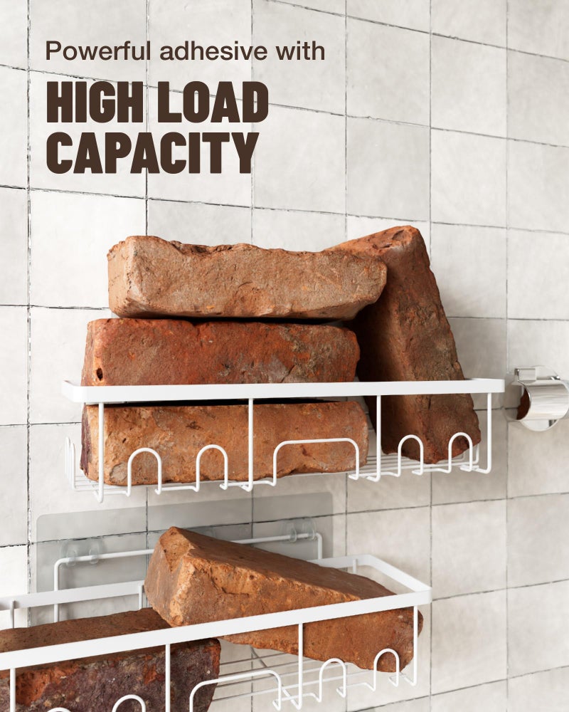 فيكن veken undarsive دش Caddy 6 عبوات ثقيلة تحمل رفوف دش مثبتة على الحائط الكبير رف - Image 4