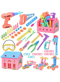 Kids Tool Set Pretend Play Construction Toy Kits 80 Pcs Toddler Tool Set With Toy Drill And Tool Box Colorful Accessory Toy Tools Playset For Kids Boys Girls Ages 34567 Years Old - pzsku/Z60E48CE270C8B8D07281Z/45/_/1697270384/12a6be1d-6519-4e2b-957f-9f8dbdf70e1a