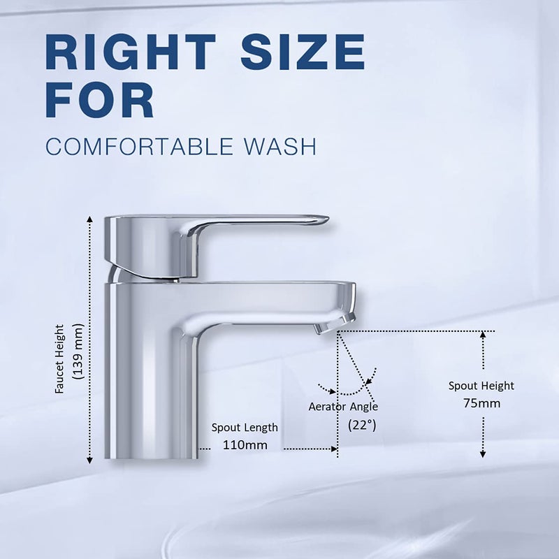 Kohler صنبور مغسلة مفردة بارتفاع مريح KOHLER يوليو 29928IN-4ND-CP بدون تصريف - Image 3
