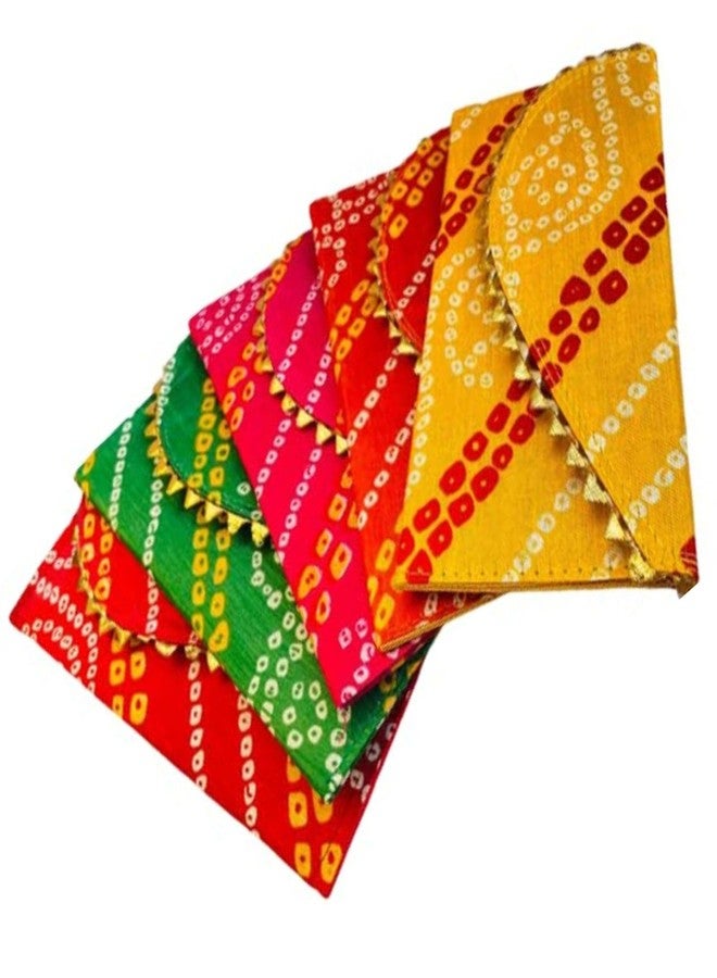 RDK SON'S Women's Ethnic Bandhani Pattern Clutch Purse Bag, Indian Wedding Gift, Purse for Gifting, Potli for Party, Return Gifts, Shagun Pouches for Girls - Image 1