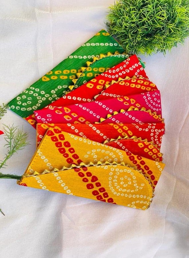 RDK SON'S Women's Ethnic Bandhani Pattern Clutch Purse Bag, Indian Wedding Gift, Purse for Gifting, Potli for Party, Return Gifts, Shagun Pouches for Girls - Image 2