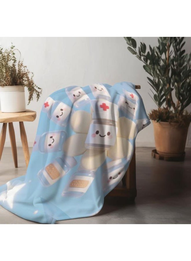 general Wisdom Fairy (latest) flannel thin blanket (warm and comfortable, suitable for sleep, game use, dust and sandproof) 150cm*200cm - 95 - Image 3