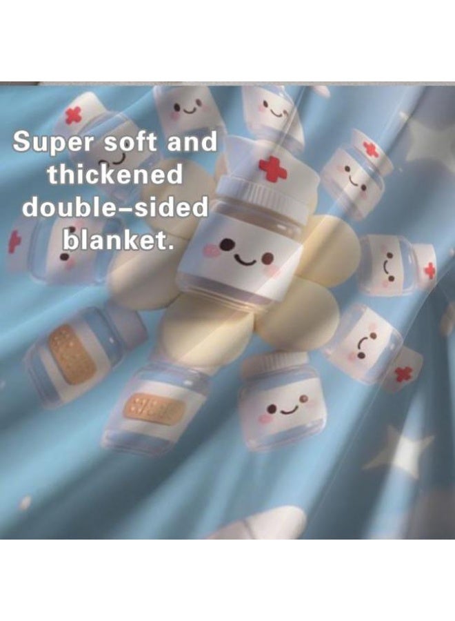 general Wisdom Fairy (latest) flannel thin blanket (warm and comfortable, suitable for sleep, game use, dust and sandproof) 150cm*200cm - 95 - Image 5