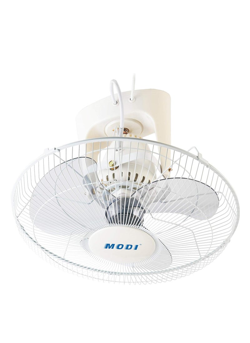 MODI - White Cooling Fan with 3 Speed Choices 360 Degree Oscillating Fan for Home and Office - Image 1