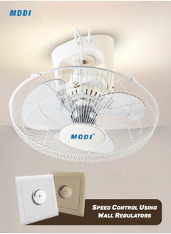 MODI White Cooling Fan with 3 Speed Choices 360 Degree Oscillating Fan for Home and Office  - Image 3