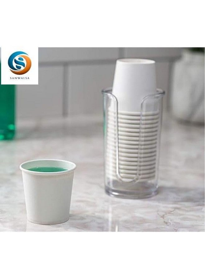 SANWALSA [150 ml, 50 Count, White, 5 Oz Disposable White Paper Cup | Eco-Friendly & Biodegradable Cups for Wedding, Party, Picnic, Travel | Ideal for Tea, Coffee, Juice & Water - Image 2