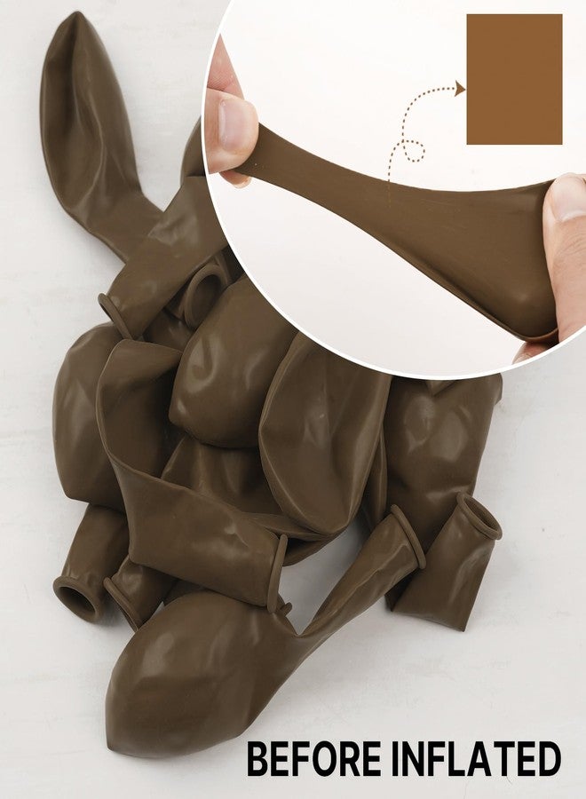 PartyWoo Brown Balloons 85 pcs Different Sizes of 18 12 10 5 Inch Boho Neutral Coffee Dark Brown Balloon Arch Kit Garland for Wedding Baby Shower Gender Reveal Birthday Party Decorations Brown-F09 - Image 2