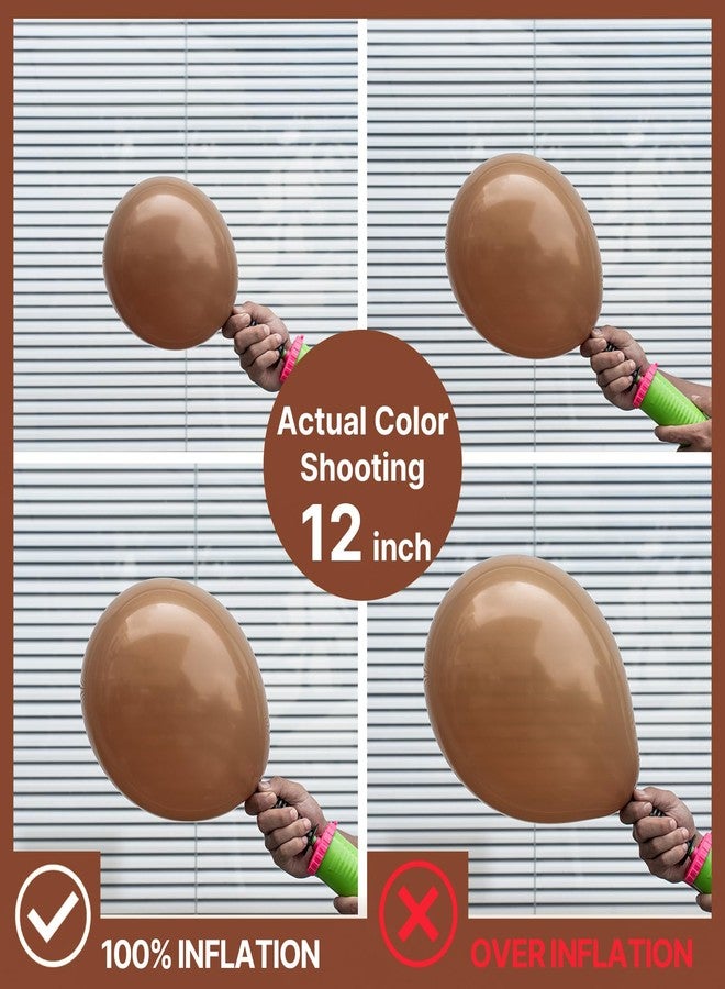 PartyWoo Brown Balloons 85 pcs Different Sizes of 18 12 10 5 Inch Boho Neutral Coffee Dark Brown Balloon Arch Kit Garland for Wedding Baby Shower Gender Reveal Birthday Party Decorations Brown-F09 - Image 4