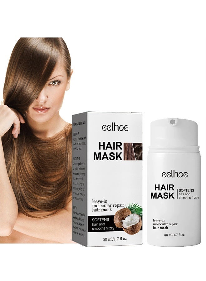 EELHOE Hair mask -Softens Hair and Smooths Frizzy, With Collagen, Biotin, Argan Oil - Helps Repair Hair And Reduce Damage From Heat, Sun, Coloring - Moisturizing Keratin Hair Mask For Split Ends, Hair Loss And Breakage - Image 1