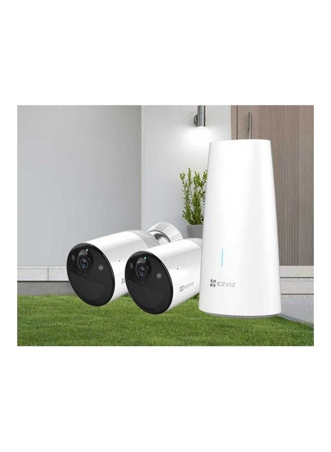 EZVIZ 4Mp 12900Mah Compatible With Solar Panel C 2 Camera 1 Base Station - Image 4