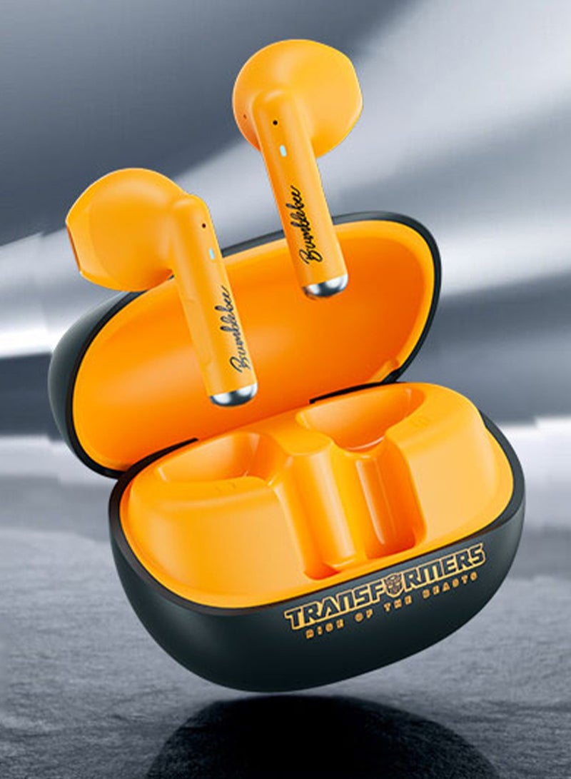 TRANSFORMERS TF-T28 True Wireless Earbuds 13mm Drivers Bluetooth 6 Hours Playtime USB-C Charging - Black - Image 3