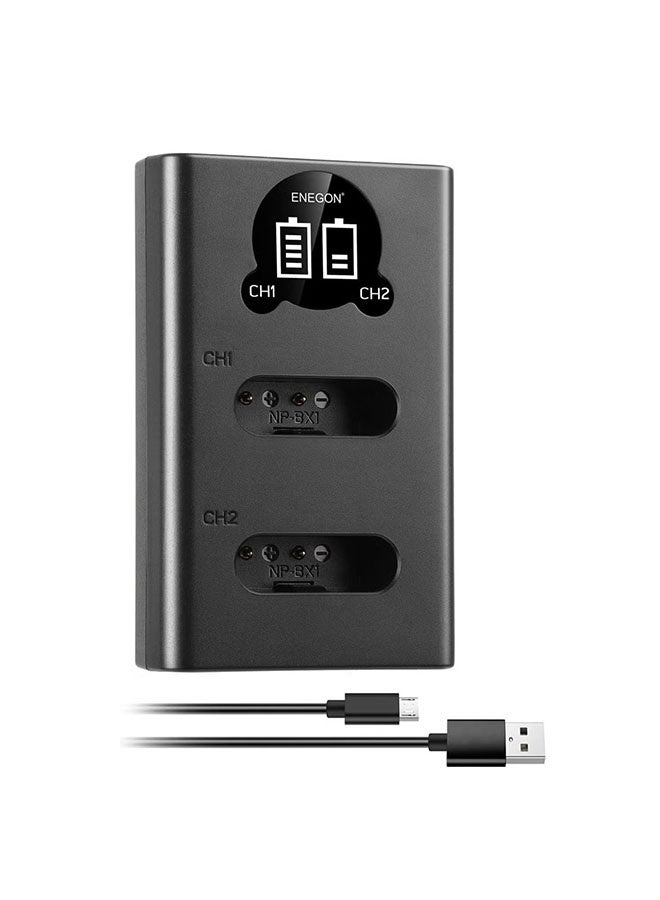 Ailily Ailily np-bx1 2-pack Battery With Lcd Dual Usb Charger Z60E4DC468A33D4B2D68DZ