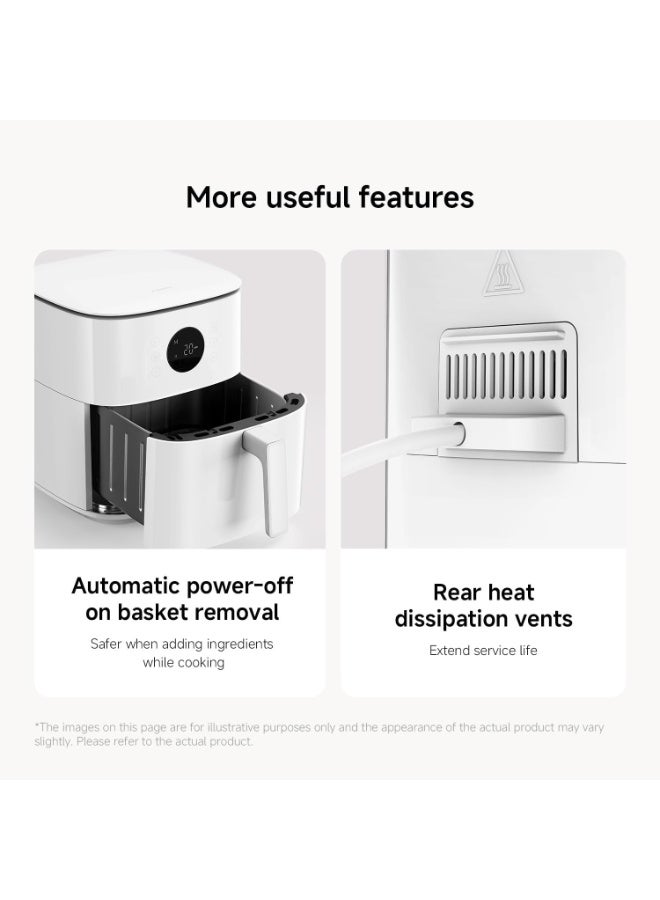 Xiaomi Air Fryer 6.5L, 1700W Large Capacity Air Fryer, 360° Hot Air Circulation, Low-Oil Healthy Cooking, 7 Preset Programs, Easy Clean 6.5 L 1700 W MAF-W6051 White 6.5 L 1700 W MAF-W6501-WHITE white - Image 2