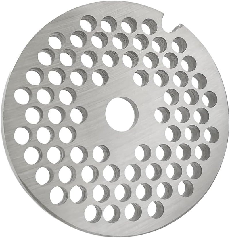 OUSTUE #8 Stainless Steel Meat Grinder Plate Discs Blades Compatible with Meat Grinders,Cutting Disks Heavy Duty (11/64 Hole Plate) - Image 1