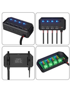 Generic Block 12V 20A Waterproof Fuse Relay Box Kit with LED Indicator Automotive Fuse Box Quick Wiring Heat-resistant Fuse Holder Panel with 5A 3A 2A Fuses for Car Motorcycle  - Image 2