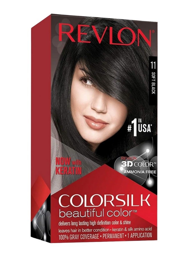 REVLON COLORSILK - SOFT BLACK 11 - Image 1