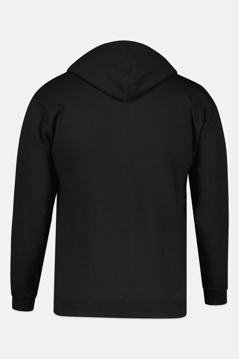 Champion Men Big And Tall Fit Long Sleeve Outdoor Sweatshirt, Black - Image 2