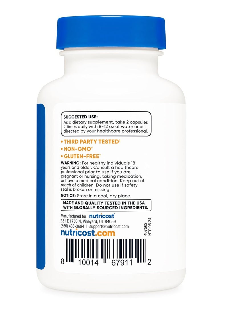 كبسولات نيوتريكوست ألفا جي بي سي 600 ملغ، 60 كبسولة - Image 4