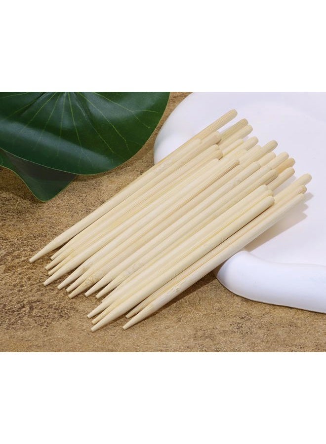 PPhtony Heavy Duty Bamboo Stylus Sticks Craft Sticks for Scratching Drawing Christmas Thanksgiving Scratch Art Activity Craft Projects, 30PCS (12cm) - Image 2