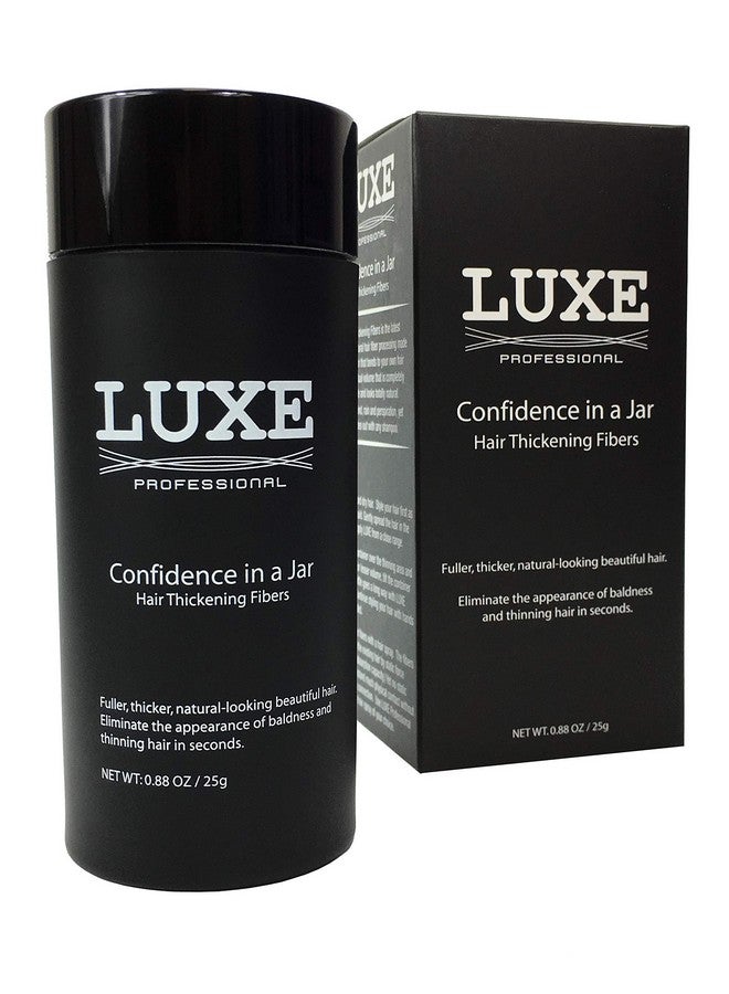LUXE Professional ألياف تكثيف الشعر الفاخرة ثقة في جرة 2 أشهر + إمداد! مضادة للحساسية مختبرها أطباء الجلدية ألوان متعددة متاحة (بني غامق) - Image 2