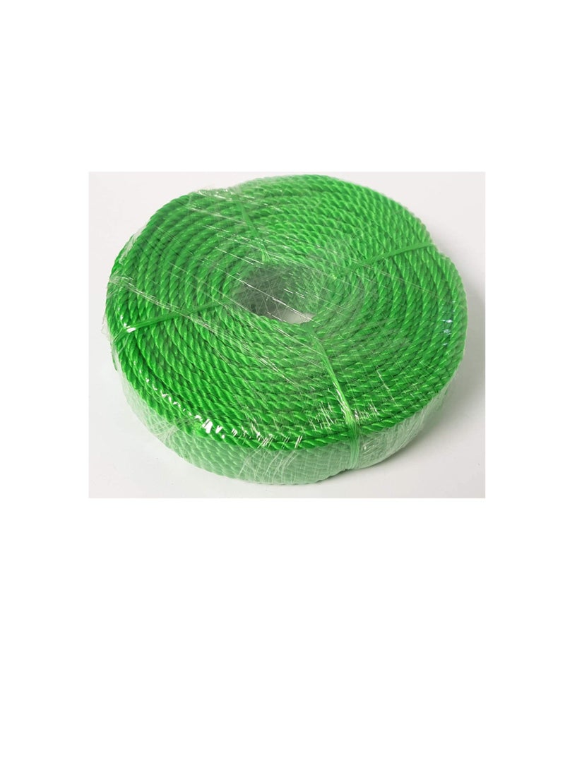 High Quality Multipurpose 4mm Virgin Plastic Nylon Rope 100 Yards 1 GREEN  - Image 3