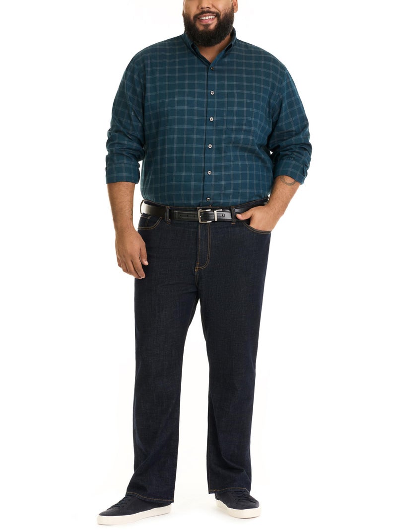 Van Heusen Men's Tall Big and Tall Traveler Stretch Non Iron Long Sleeve Shirt Shirt, -turquoise Seabed, 2X-Large - Image 3