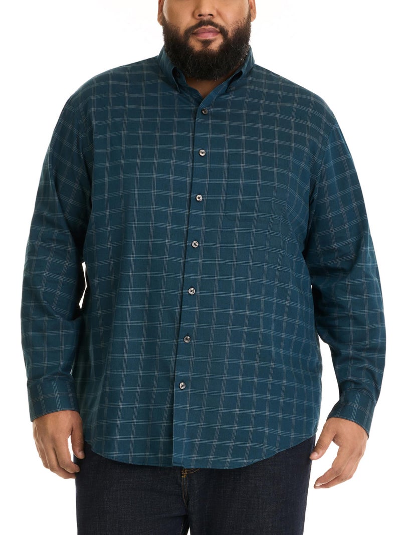 Van Heusen Men's Tall Big and Tall Traveler Stretch Non Iron Long Sleeve Shirt Shirt, -turquoise Seabed, 2X-Large - Image 1