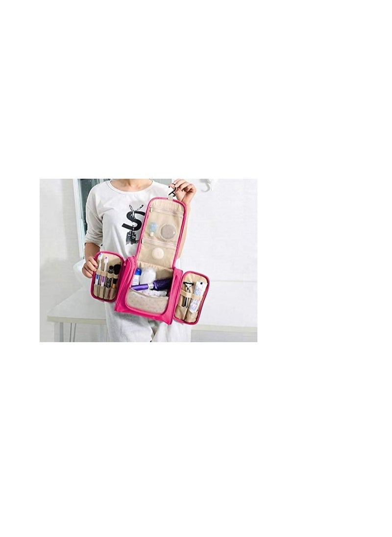 Excellence - Excellence Portable Travel Kit Organizer Toiletry Bag For Women Makeup Or Men Shaving Kit With Hanging Hook - Image 1