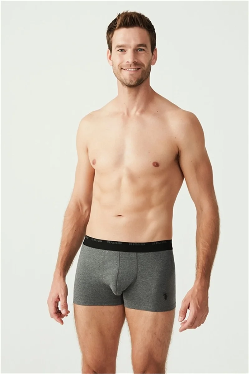 U.S. Polo Assn. BASE. Polo Assn. 80338 Men's 3-pack Boxer - Anthracite&black&greymelange