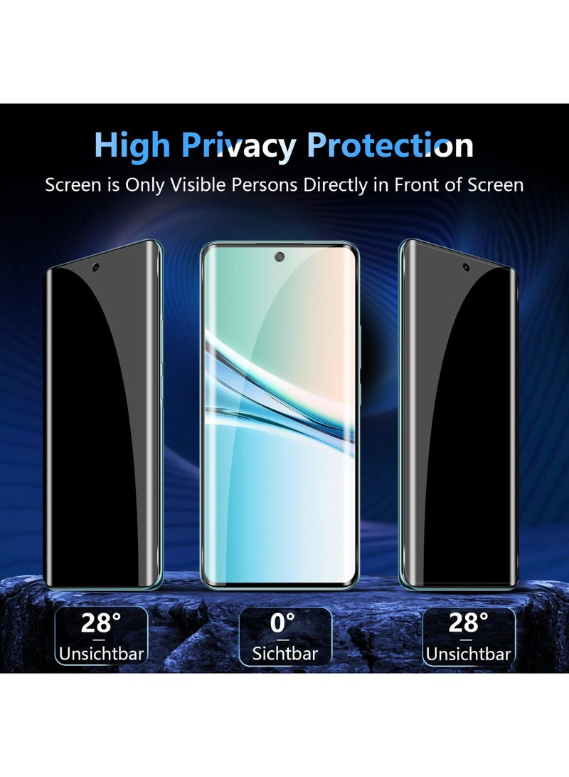 Adando [2+2] Privacy Screen for Xiaomi Redmi Note 15 5G/POCO M8 5G, Pack of 2 Anti-Spy Tempered Glass Screen Protector and 2 Camera Protection, 9H Hardness Privacy Film, Scratch-Resistant Privacy Film Privacy Film Privacy Screen Protector（Black and white） - Image 2