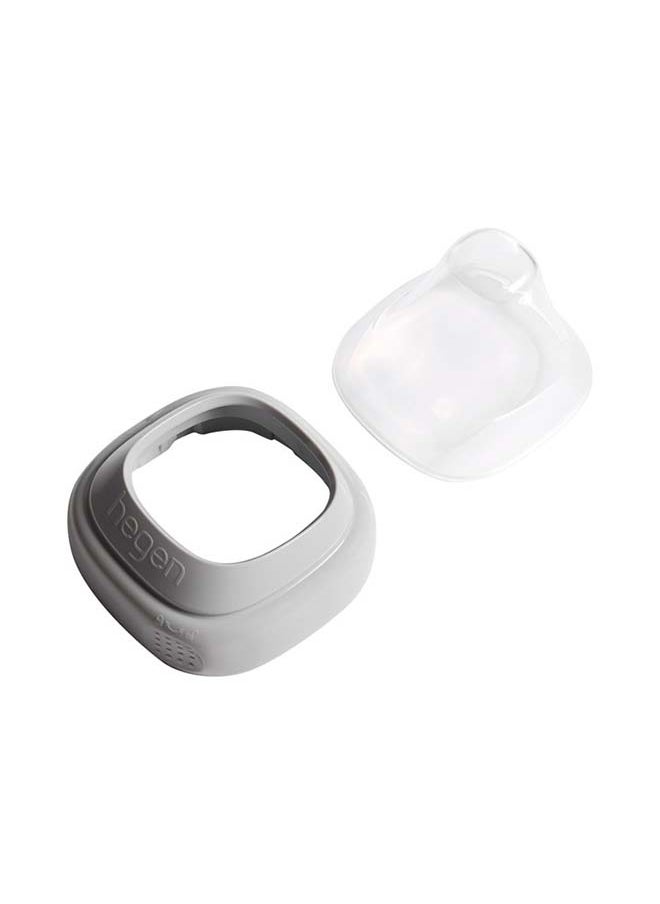 hegen Collar And Transparent Cover Grey For Feeding Bottle  - Image 1