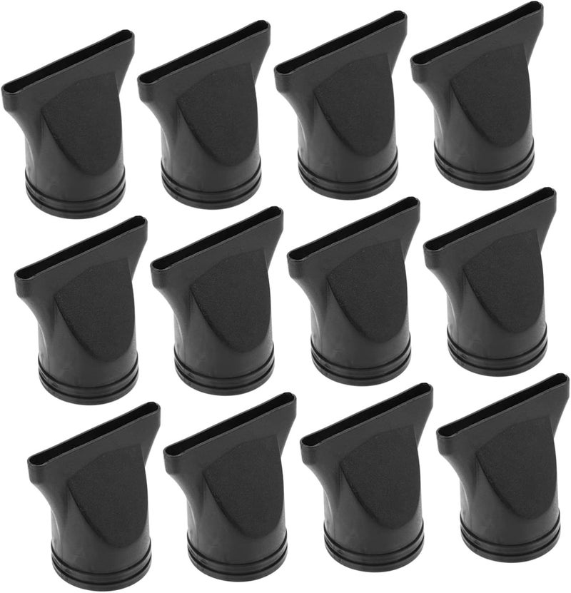 12pcs Hair Dryer Nozzle Set 4.35-4.5cm Diameter Blower Diffuser for Straight Hair Nylon Attachment for Home Use - Image 1
