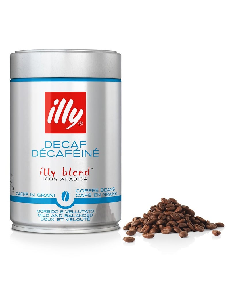 ILLY DECAF COFFEE BEANS, 250 g