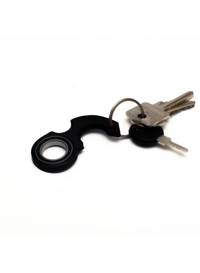Rotating Spinner Keychain very cool Key Spinner  – Fun Stress Relief Toy with Metal Bearing, Durable Plastic Body, and Metal Key Ring Shape 1 - Image 2