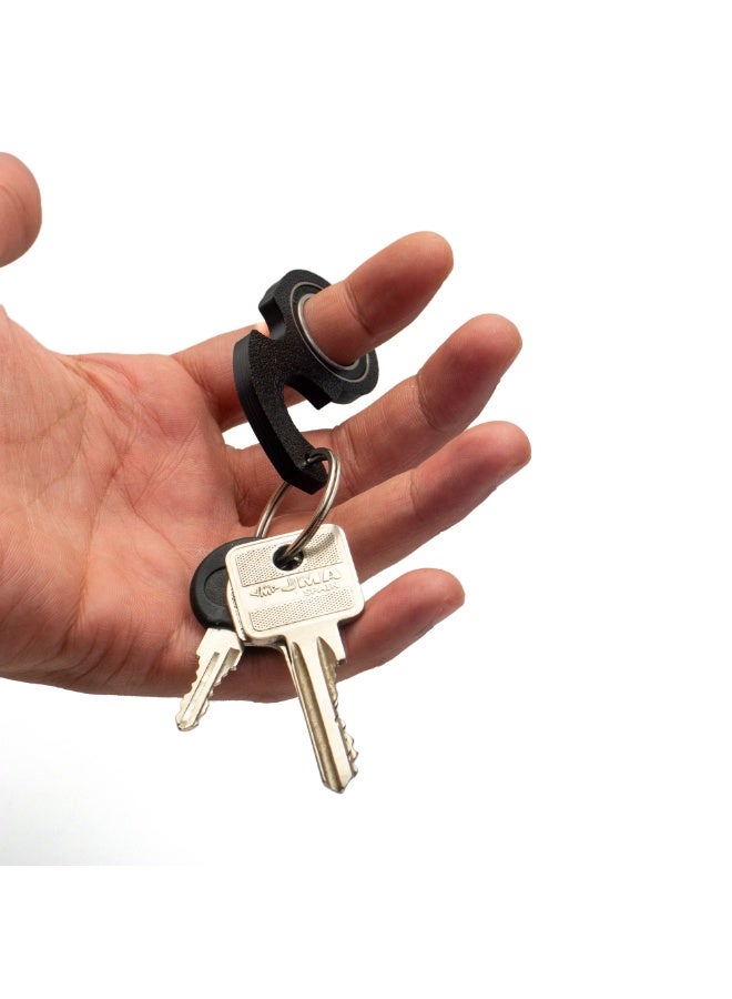 Rotating Spinner Keychain very cool Key Spinner  – Fun Stress Relief Toy with Metal Bearing, Durable Plastic Body, and Metal Key Ring Shape 1 - Image 3