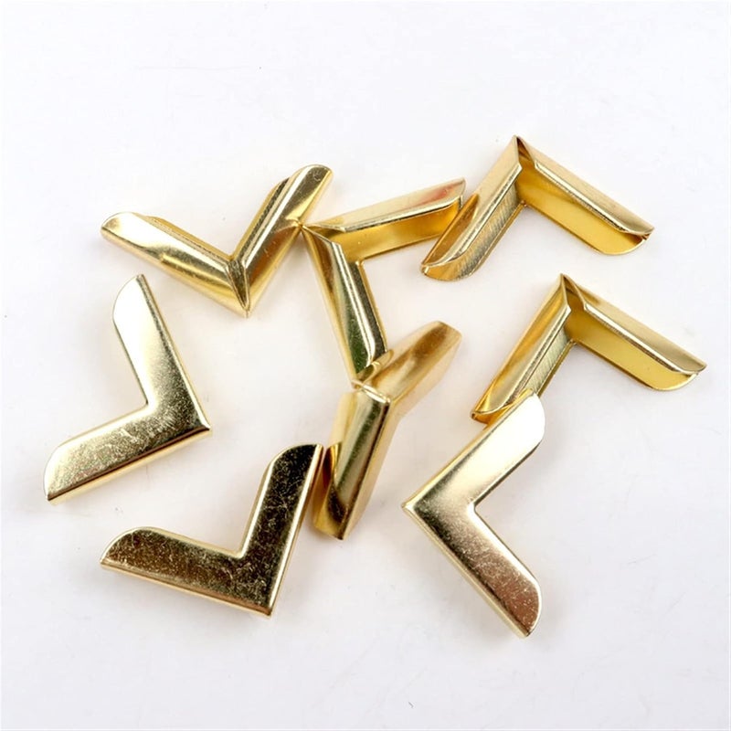 Tia Tia Corner Edge Decorative Edge Protector for Purse Clutches Bags Menus Albums Books and DIY WorksGolden Thin Corner8Pcs  - Image 3