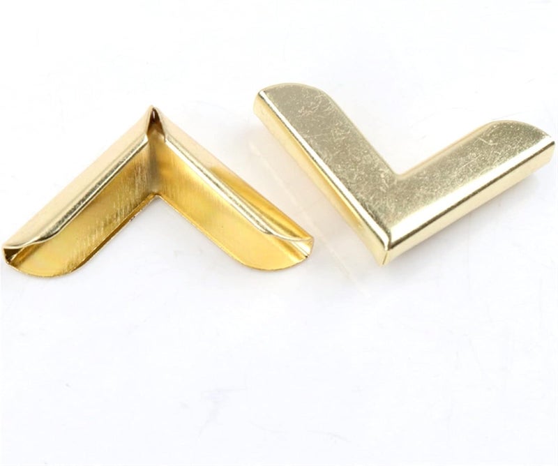 Tia Tia Corner Edge Decorative Edge Protector for Purse Clutches Bags Menus Albums Books and DIY WorksGolden Thin Corner8Pcs  - Image 4